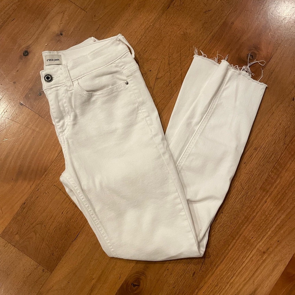 CJLA White Distressed Jeans Size 3